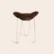 Tabouret Trifolium Mocca et Acier par Ox Denmarq 2