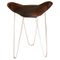 Mocca and Steel Trifolium Stool by Ox Denmarq 1