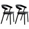 Black Dining Chair by Made by Choice, Set of 2, Image 1