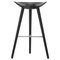 Black Beech and Stainless Steel Bar Stool by Lassen, Image 1