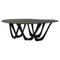 Black Brown Steel Sculptural G-Table by Zieta 1