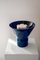 Large Blue Ceramic Kyo Vase and Large White Kyo Vase Star by Mazo Design, Set of 2 2