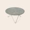 Grauer O Tisch aus Marmor & Stahl von Ox Denmarq 2