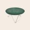 Green Indio Marble and Steel O Table by Ox Denmarq 2