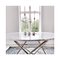 Big White Carrara Marble and Brass O Table by Ox Denmarq 5
