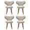 Chaises WNG en Peau de Mouton par Mazo Design, Set de 4 2