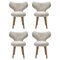 Chaises WNG en Peau de Mouton par Mazo Design, Set de 4 1