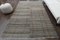 Turkish Handmade Wool Area Kilim Rug with White & Black Stripes 1