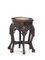 Carved Chinese Mahogany Vase Stand with Marble 1