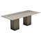 Post-Modern Travertine Dining Table by Mangiarotti, 1970s 1