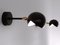 Mid-Century Modern Black Eye Wandlampe von Serge Mouille, 2er Set 4