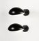 Mid-Century Modern Black Eye Sconce Wall Lamp by Serge Mouille, Set of 2, Image 2
