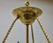 Lampada a sospensione Art Nouveau in ottone, anni '20, Immagine 13