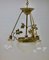 Lampe à Suspension Art Nouveau en Laiton, 1920s 12
