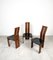 Wood & Leather Chairs by Mario Marenco for Mobil Girgi, Italy, 1970s, Set of 4 10