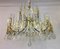 Mid-Century Silver Plated Crystal Chandelier by Gaetano Sciolari, Image 2