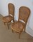 Chaises en Jonc et Merisier Blond Massif, 1920s ou 1930s, Set de 2 3