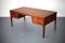 Mid-Century Danish Teak Desk with Six Drawers 9