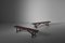 Stained Elm Primitive Benches, Set of 2, Image 2