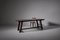 Skulpturaler Tisch & Bänke aus gebeiztem Ulmenholz, 3er Set 6