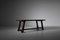 Skulpturaler Tisch & Bänke aus gebeiztem Ulmenholz, 3er Set 2
