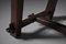 Sculptural Stained Elm Table & Benches, Set of 3, Image 3