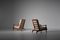 Oak Lounge Chairs by René Gabriel, France, 1946, Set of 2 13