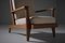 Oak Lounge Chairs by René Gabriel, France, 1946, Set of 2 16