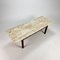 Mid-Century Travertine & Wengé Coffee Table, 1960s, Image 5