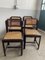 Mid-Century Italian Modern Wooden Dining Chairs, 1970s, Set of 4 5