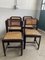 Mid-Century Italian Modern Wooden Dining Chairs, 1970s, Set of 4, Image 5