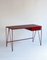 Schreibtisch aus Rote Bete mit Schublade aus Linoleum Natur von &New 1