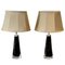 Olive Green Table Lamps by Carl Fagerlund for Orrefors, 1960s, Set of 2 1