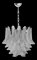 Lámpara de araña Selle de cristal de Murano transparente a rayas de Murano, Imagen 2