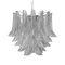 Transparent Striped Murano Glass Selle Chandelier from Murano 3