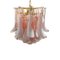 Lampadario Selle in vetro di Murano rosa, Immagine 1
