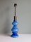Mid-Century Lamp Base in Blue Opaline Glass, Italy, 1970s 6
