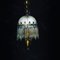 Colored Glass & Brass Ceiling Lamp 11