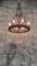 Vintage Antique Wrought Iron Cage Chandelier 4