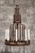Vintage Antique Wrought Iron Cage Chandelier 2