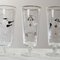 Glasses with Three Musketeers and Cardinal Richelieu, 1960s, Set of 4 3