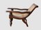 Antique Asian Rattan Lounge Chair 7