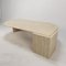 Italian Coffee Table in Travertine, 1980s, Image 6