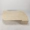 Italian Coffee Table in Travertine, 1980s, Image 2