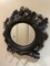 Carved Wooden Mirror with Hooks 1