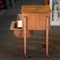 Danish Sewing Trolley in Walnut with Basket, 1960s 4