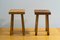 Vintage Wood Stools by Charlotte Perriand for Mountain Les Arcs, 1960s, Set of 2 20