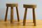 Round Stools by Charlotte Perriand for Les Arcs, France, 1960s, Set of 2, Image 24