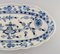 Large Blue Onion Fish Dish in Hand-Painted Porcelain from Stadt Meissen 3