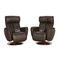 Gray Leather Ergoline Armchair from Himolla, Set of 2 1